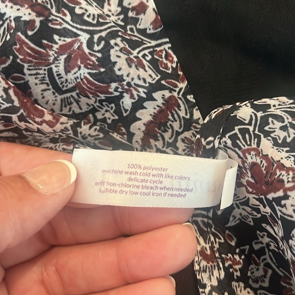 Black Patterned Sleeveless Swim by CACIQUE COVER UP - Picture 5 of 5